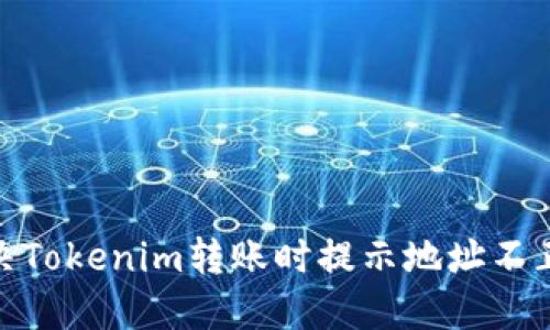 : 如何解决Tokenim转账时提示地址不正确的问题
